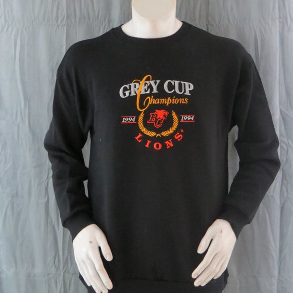 BC Lions Sweater (VTG) - 1994 Grey Cup Champions Stitched Graphic - Men's Medium - Picture 3 of 8